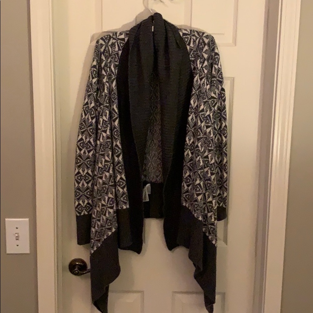 Gray and White Sweater